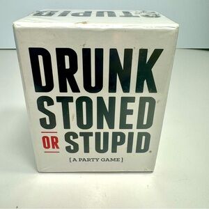 NWT. Drunk Stoned or Stupid -A Party Game. Card game with 250 prompt cards